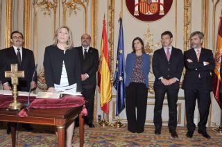 Toma de posesión de la secretaria de Gobierno del TSXG tras su reelección para el cargo